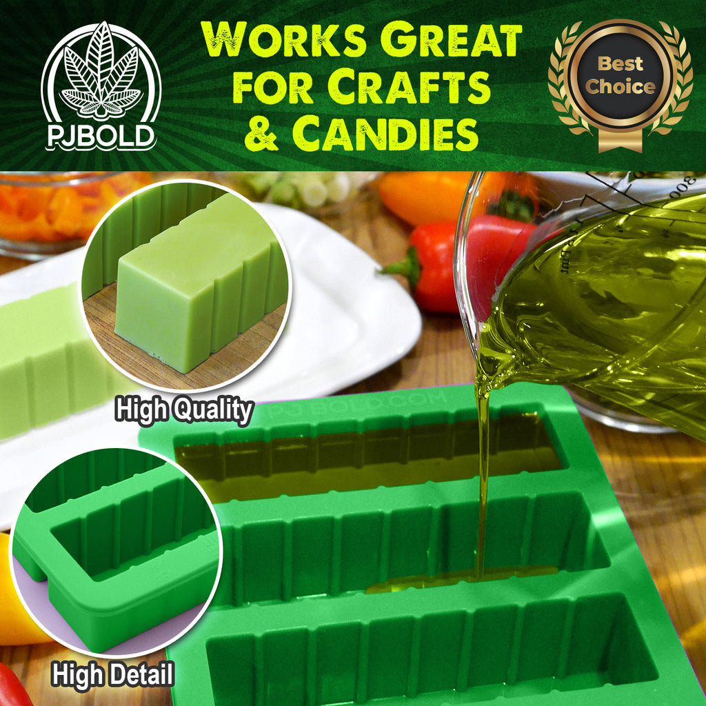 TureClos Butter Mold Silicone Kitchen Butter Maker Tray Non-stick Chocolate  Cream Mould with Lid, Green 