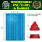 MA, ME, RI, VT THC Triangle Silicone Mold- 3.5mL, 209 Cavity, Half Sheet, Blue