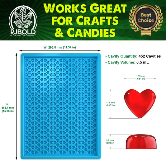 Heart Wax Melt Mold
