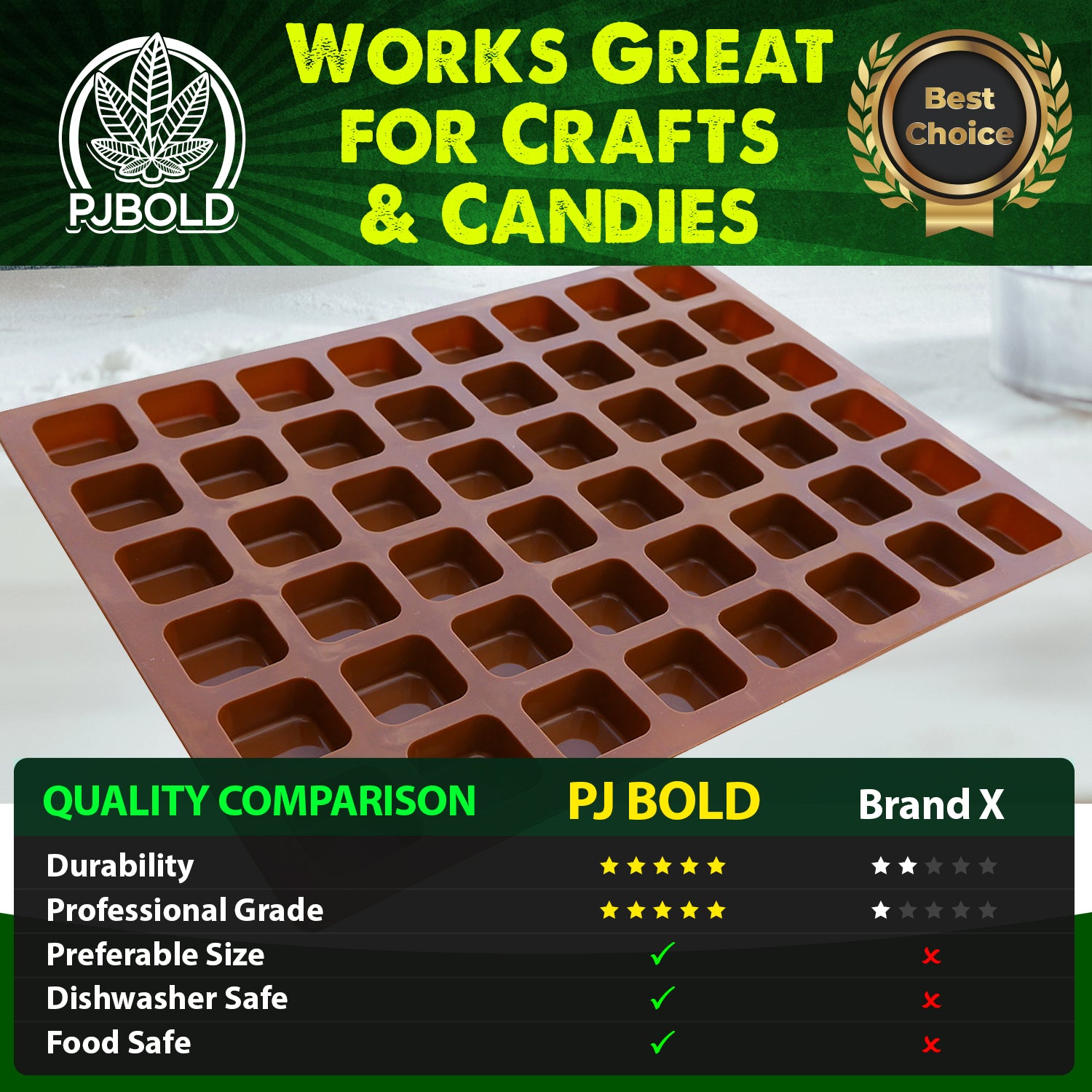 Square Brownie Bite Mold