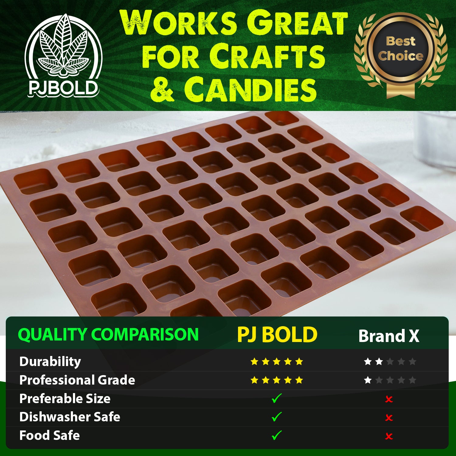 Pj Bold Gummy Candy Rope Mold - 13 Sheet Size