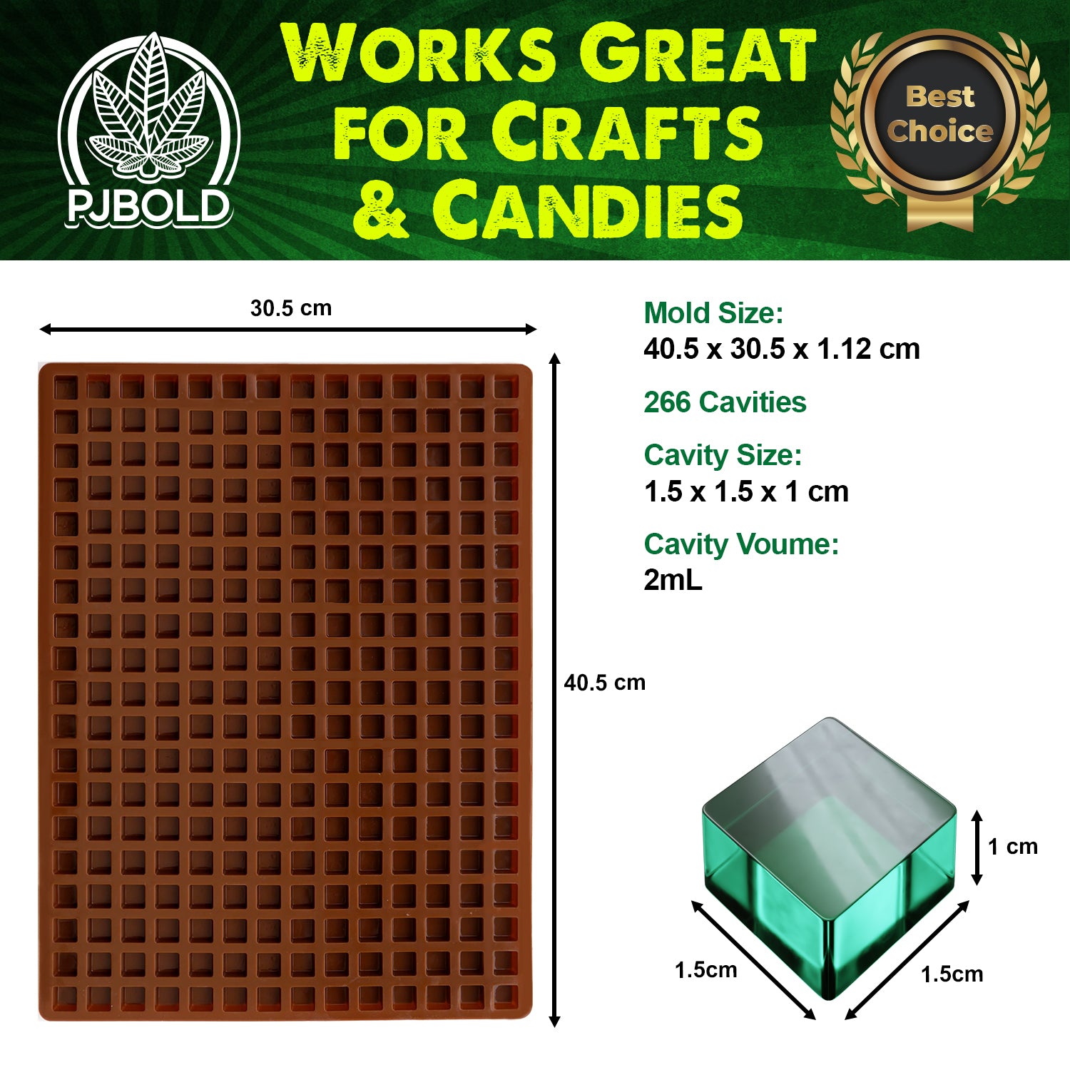 Candy Molds - Plain Square Gift Card