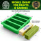 Silicone Butter Mold Tray with Lid, Green