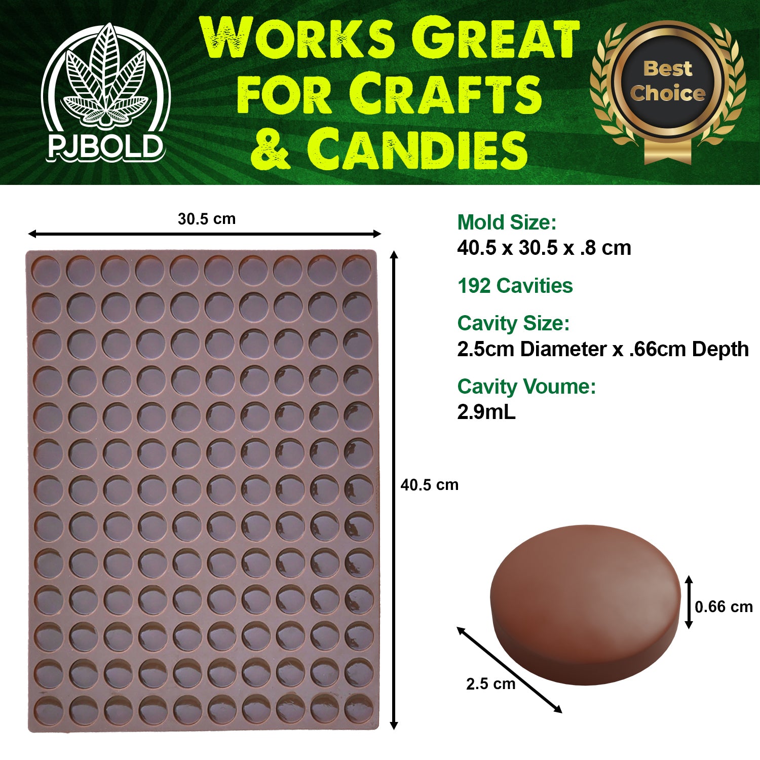 Pj Bold Small Leaf Chocolate Bar Silicone Candy Mold Trays, 2 Pack