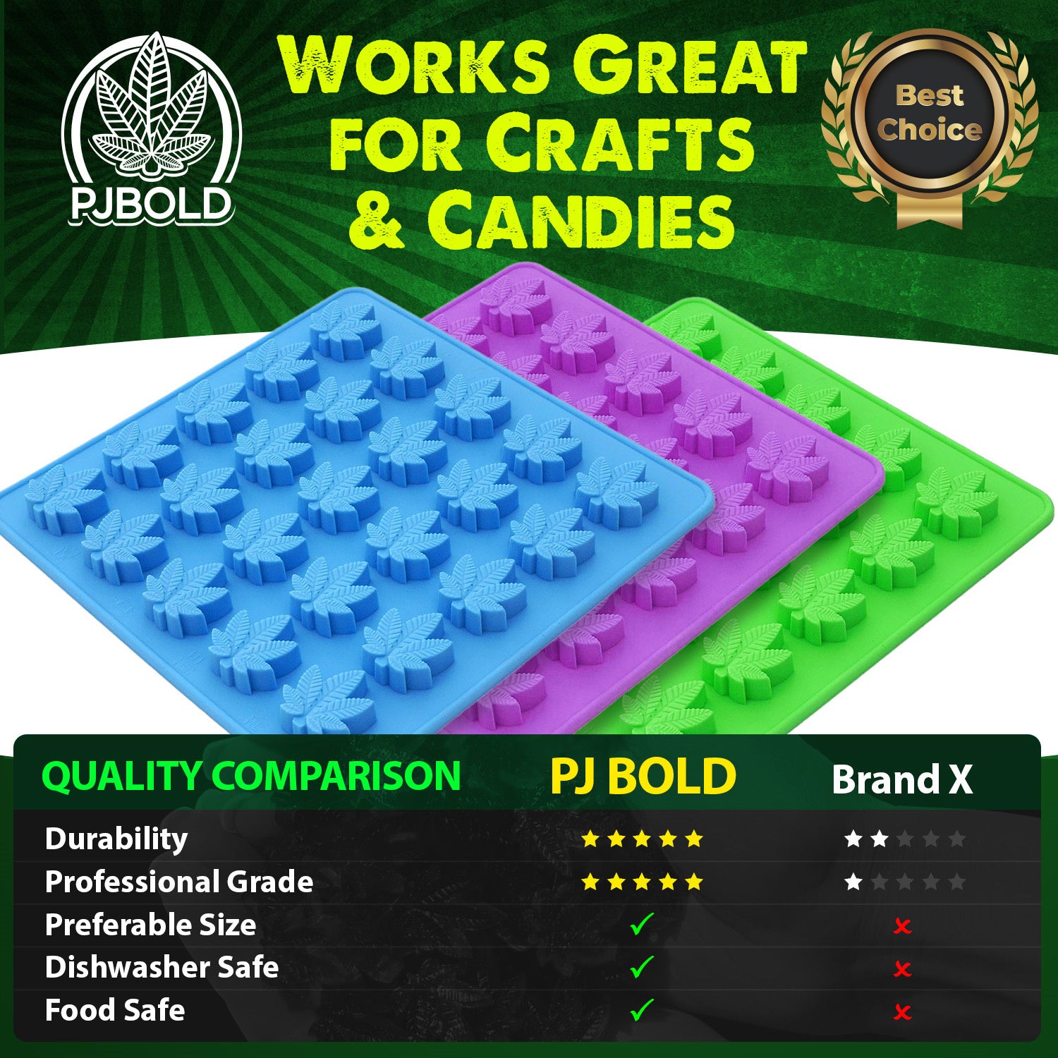 Gummy Bear Molds Candy Molds - Large Gummy Molds 1 Inch Bear Chocolate Molds