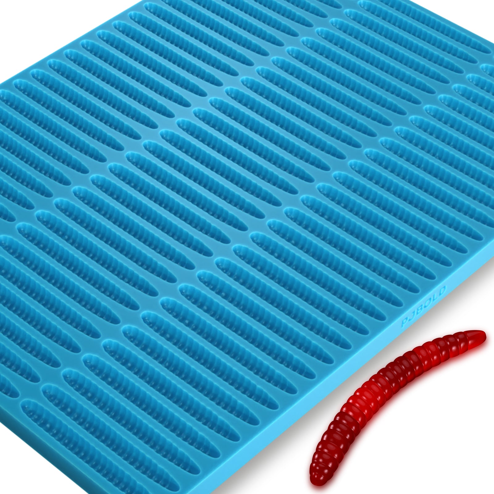 Gummy Worm Embeds 8 Cavity Silicone Mold 147