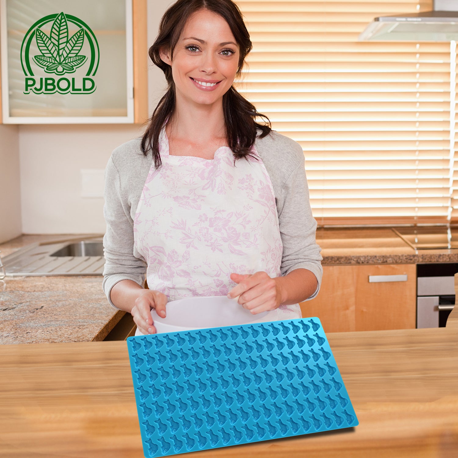 Molde de silicona con forma de pez para dulces, chocolate, mantequilla y más: 126 cavidades, apto para alimentos