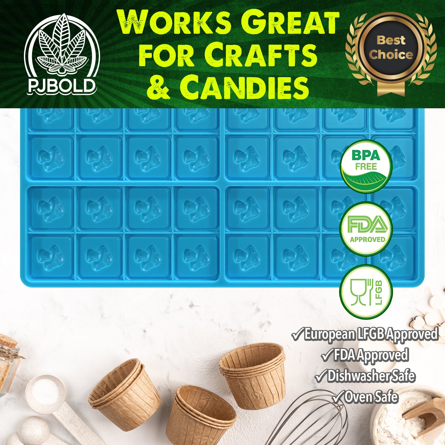Mushroom Candy Bar Mold