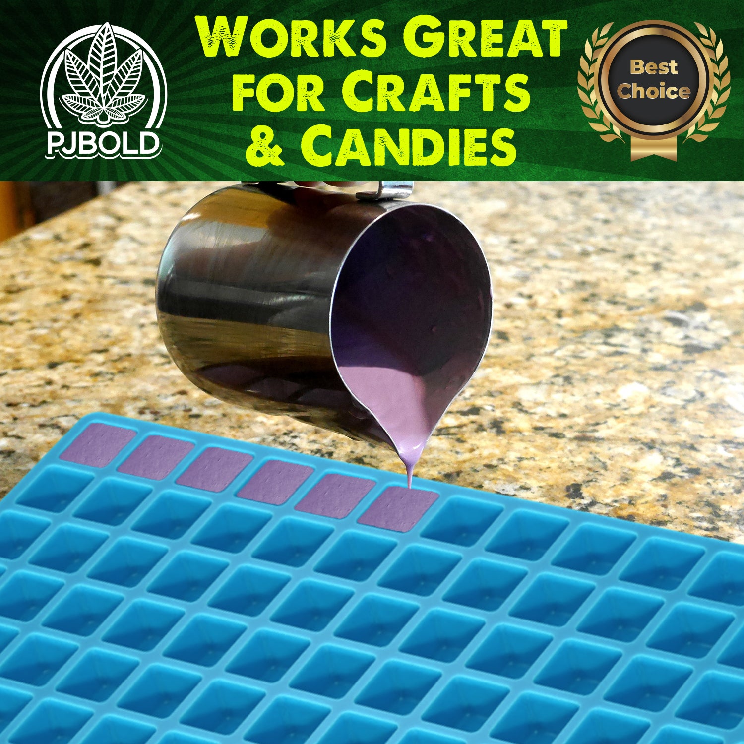 Square Silicone Mold, 5mL, 192 Cavity, Half Sheet