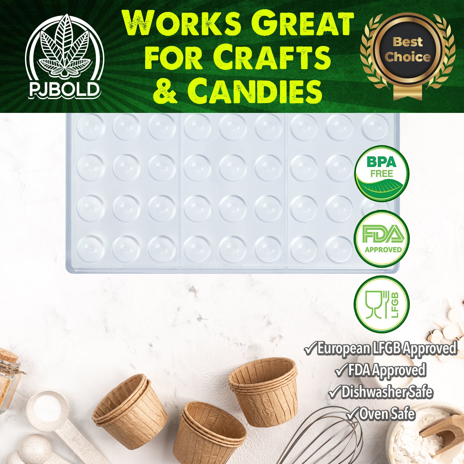  polycarbonate round molds 