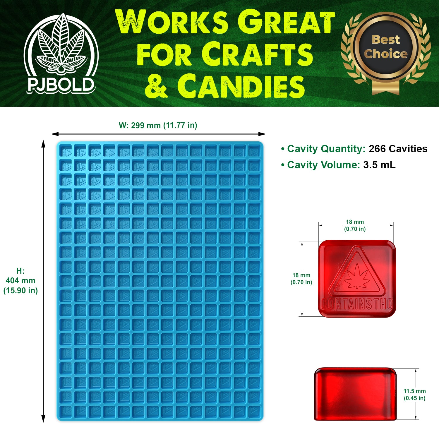 THC Square Silicone Mold