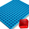 Square Thick Silicone Candy Mold, 4mL, 192 Cavity, Half Sheet, Blue