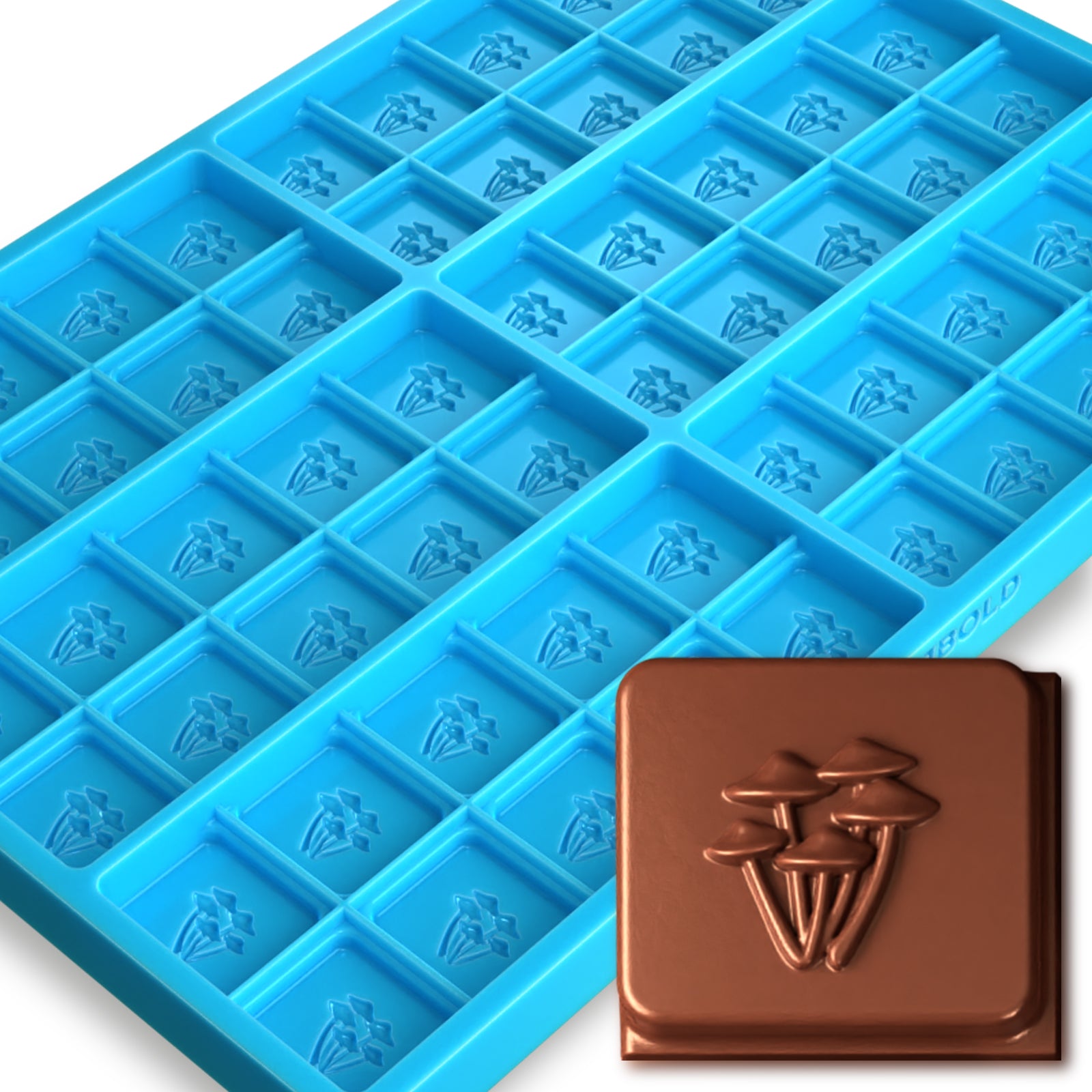 6 Cavity Silicone Square Mold