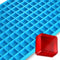 Square Silicone Mold, 4mL, 160 Cavity, Half Sheet, Blue