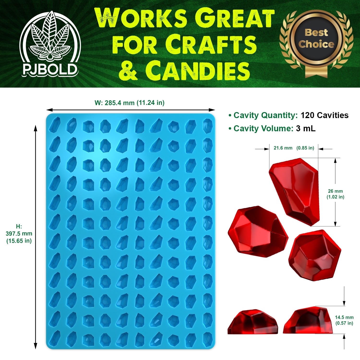 Crystals and Gems Silicone Mold