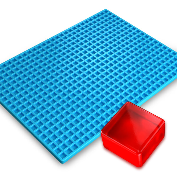Square Silicone Mold, 0.76mL, 560 Cavity, Half Sheet