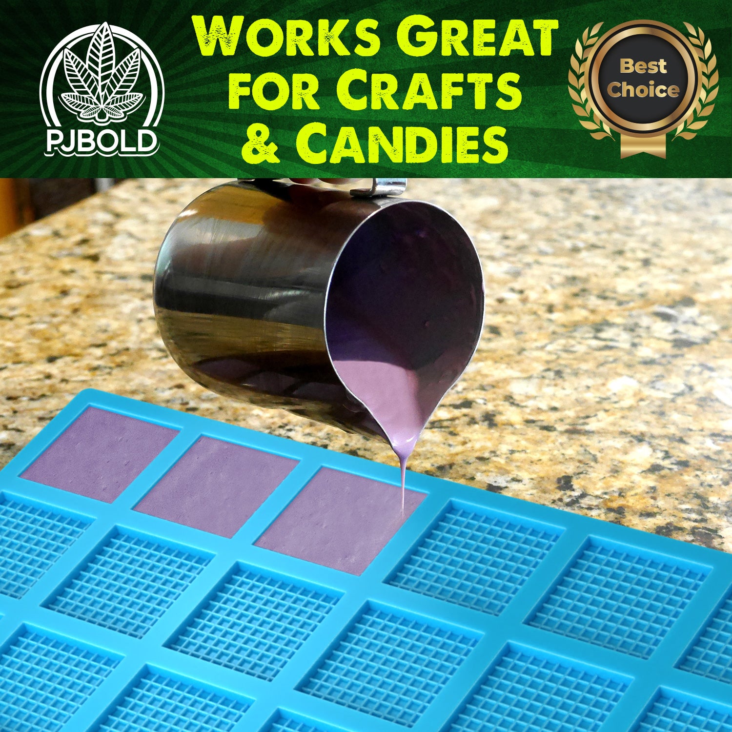 14mL Multi-Dose GelTab Candy Mold – 24 Cavities, Half Sheet | Gummies & Chocolates