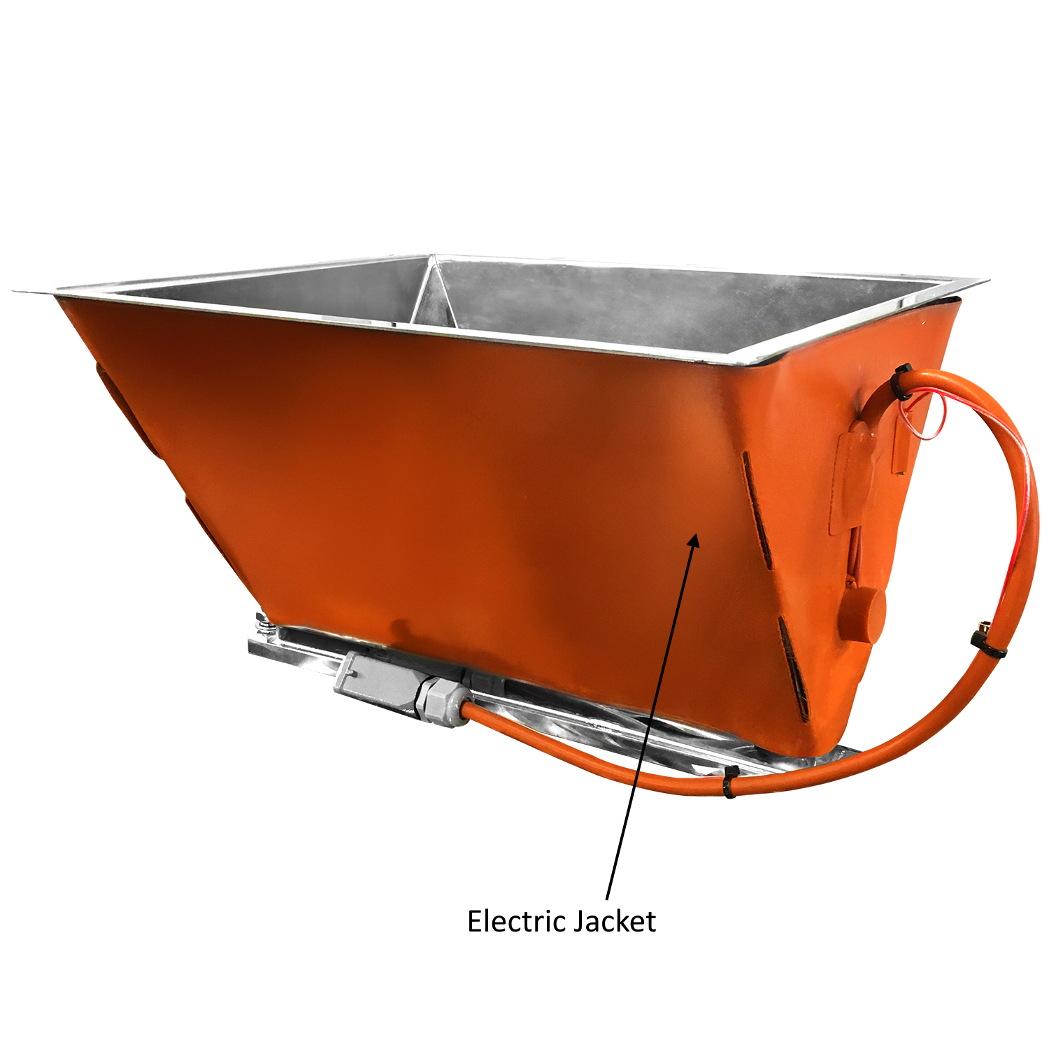 Gaine électrique pour trémie, pièce de dépôt