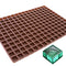 MA, ME, RI, VT THC Square Silicone Candy Mold -  4mL, 192 Cavity , Half Sheet