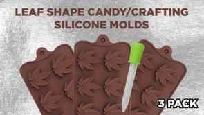 Marijuana Leaf Chocolate Bar Silicone Candy Mold Trays, 2 Pack – PJ Bold