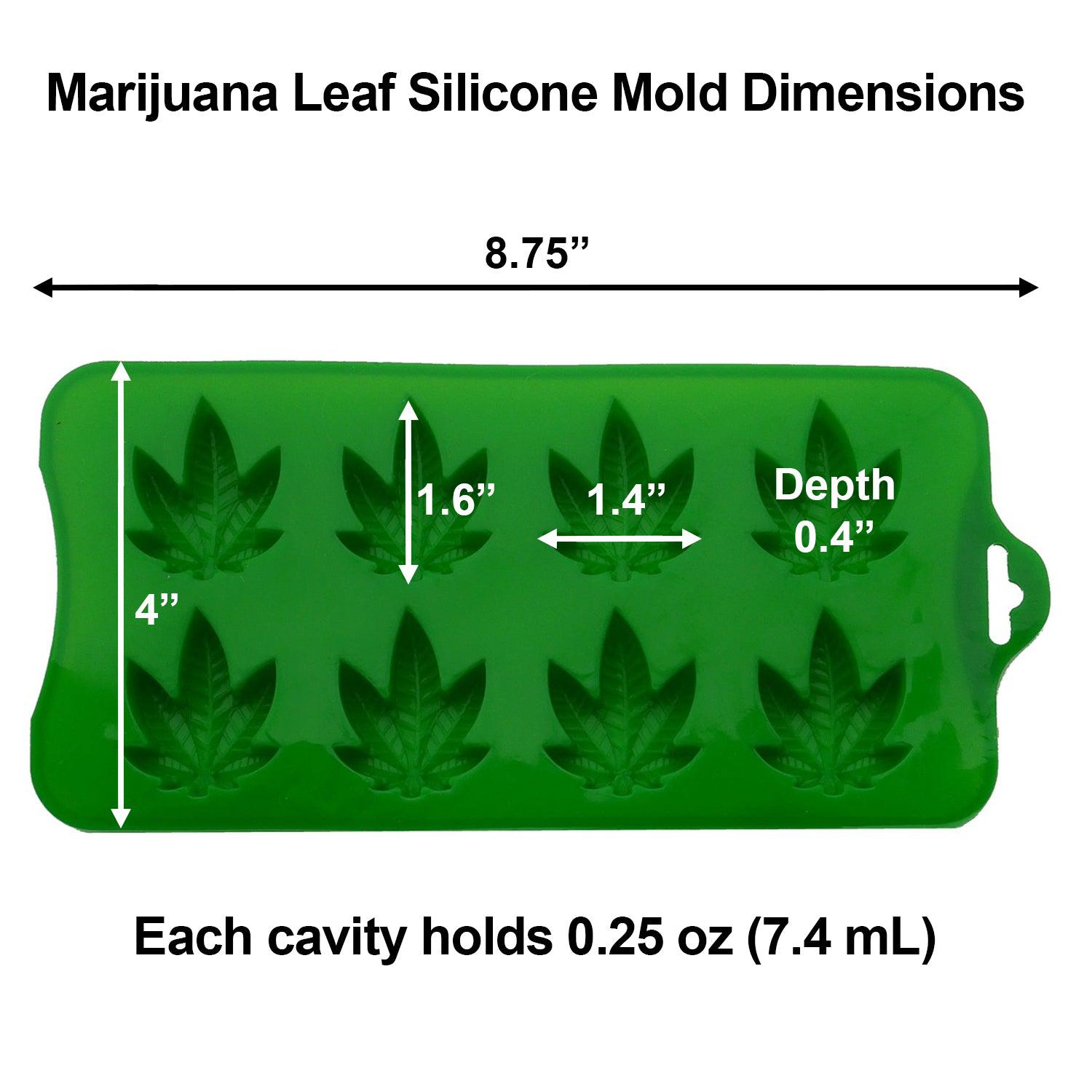 Marijuana Cannabis Hemp Leaf Silicone Molds