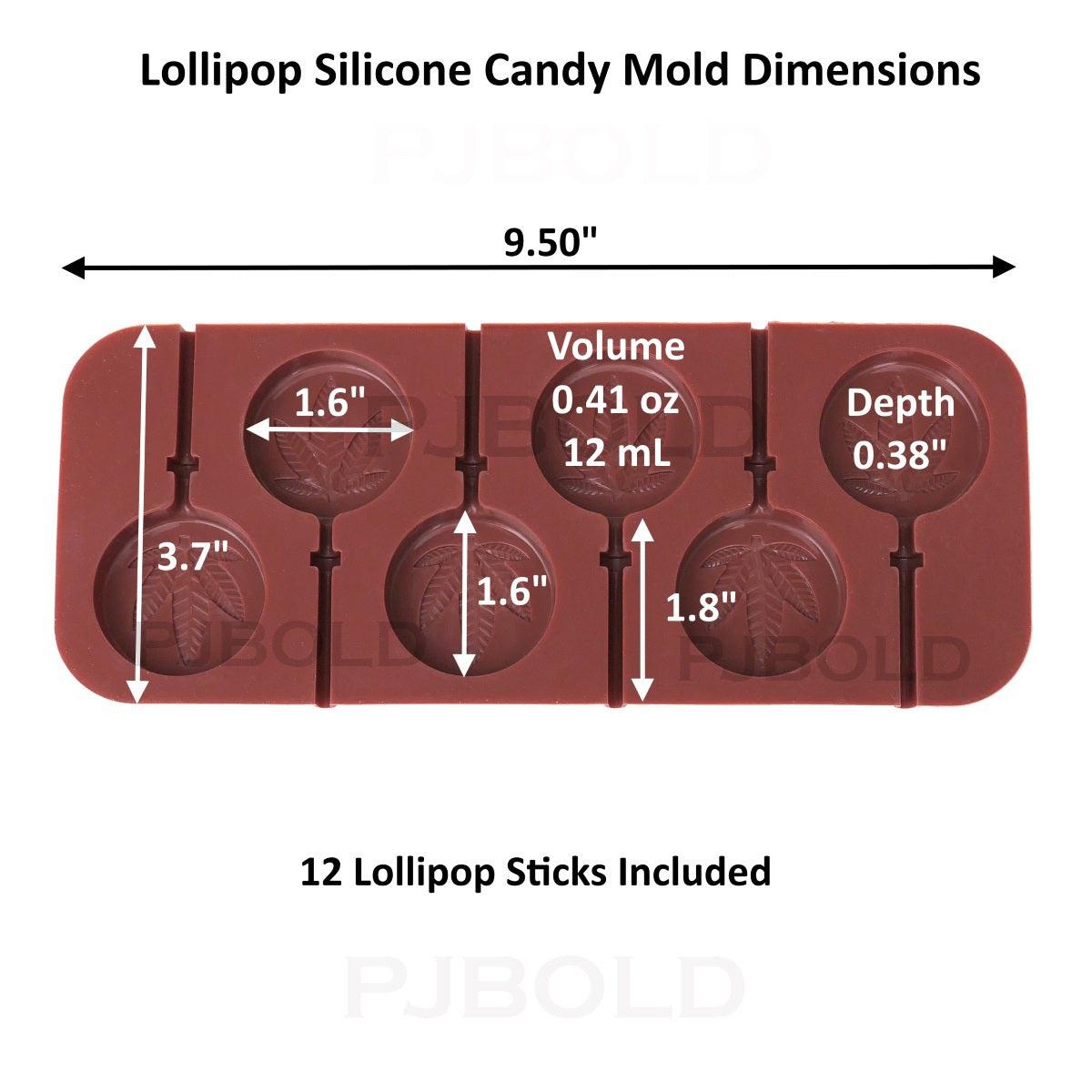 12 Cavities Round Silicone Mold for Lollipop Chocolate Hard Candy