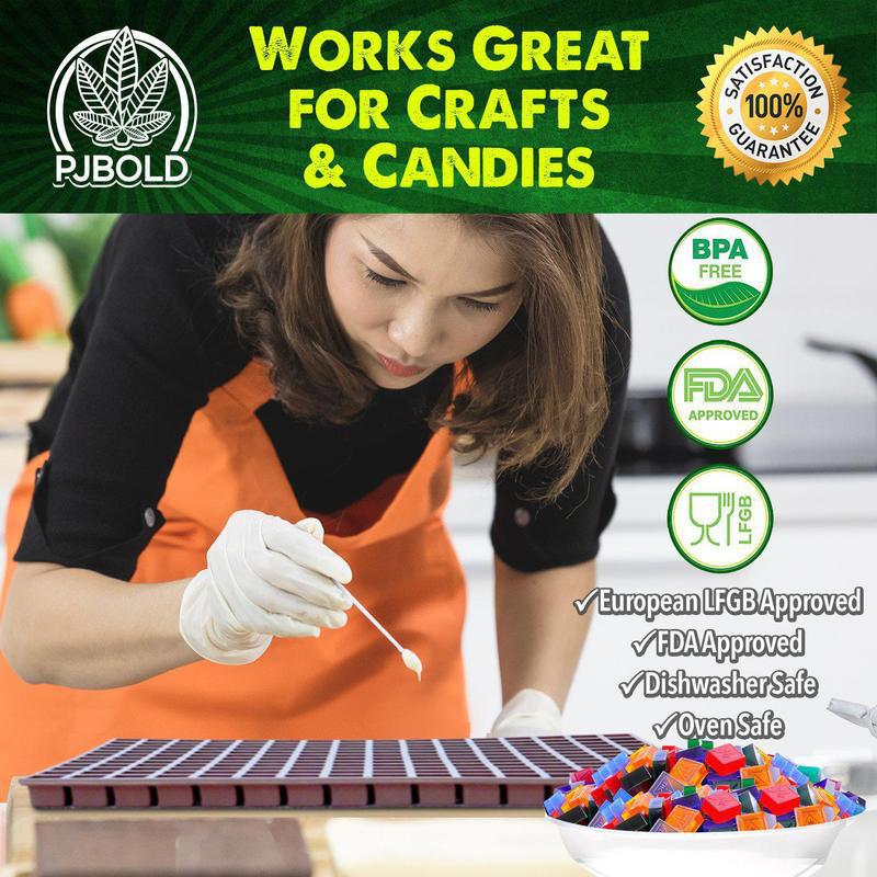 Square Silicone Candy Mold - Colorado Ohio THC Symbol | Pj Bold